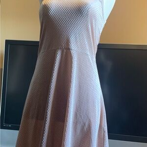 Elegant Tan Sleeveless Dress